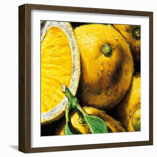 Lemons-null-Framed Art Print