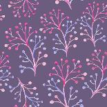 Floral Watercolor Seamless Pattern-Lemuna-Laminated Art Print