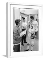 Len Dawson, Quarterback for the Kansas City Chiefs, Smokes a Ciagarette, January 15, 1967-Bill Ray-Framed Photographic Print