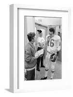 Len Dawson, Quarterback for the Kansas City Chiefs, Smokes a Ciagarette, January 15, 1967-Bill Ray-Framed Photographic Print