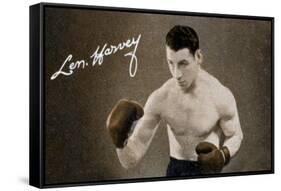 Len Harvey, Light Heavy Weight Boxing Champion of Great Britain, 1935-null-Framed Stretched Canvas