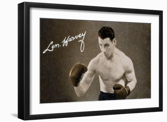 Len Harvey, Light Heavy Weight Boxing Champion of Great Britain, 1935-null-Framed Giclee Print