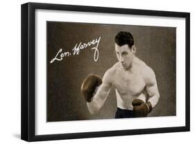 Len Harvey, Light Heavy Weight Boxing Champion of Great Britain, 1935-null-Framed Giclee Print