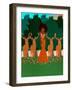 Lena and the Deers-Lorintheory-Framed Art Print