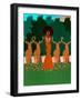 Lena and the Deers-Lorintheory-Framed Art Print