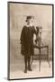 Lena - Evidently a Studious Young Lady - Poses with Her Dog-null-Mounted Photographic Print