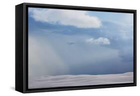 Lencois Maranhenses National Park and Sand Dunes on a Stormy Afternoon-Alex Saberi-Framed Stretched Canvas