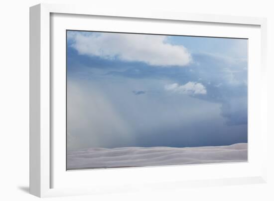 Lencois Maranhenses National Park and Sand Dunes on a Stormy Afternoon-Alex Saberi-Framed Photographic Print