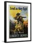 Lend as They Fight - Buy More Liberty Bonds Poster-Sidney H. Riesenberg-Framed Giclee Print