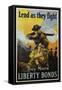 Lend as They Fight - Buy More Liberty Bonds Poster-Sidney H. Riesenberg-Framed Stretched Canvas