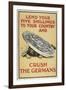 Lend Your Five Shillings To Your Country and Crush the Germans-null-Framed Giclee Print