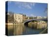 Lendal Bridge over the River Ouse, York, Yorkshire, England, United Kingdom, Europe-Harding Robert-Stretched Canvas