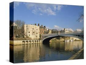 Lendal Bridge over the River Ouse, York, Yorkshire, England, United Kingdom, Europe-Harding Robert-Stretched Canvas