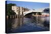 Lendal Tower and Lendal Bridge over the River Ouse-Mark Sunderland-Stretched Canvas