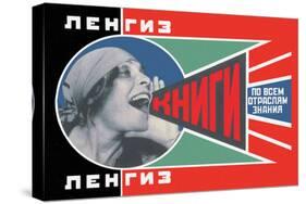 Lengiz, Books in all Branches of Knowledge-Aleksandr Rodchenko-Stretched Canvas