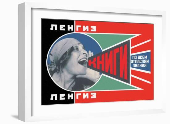 Lengiz, Books in all Branches of Knowledge-Aleksandr Rodchenko-Framed Art Print