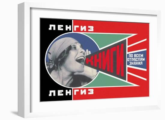 Lengiz, Books in all Branches of Knowledge-Aleksandr Rodchenko-Framed Art Print