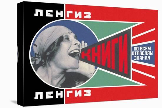 Lengiz, Books in all Branches of Knowledge-Aleksandr Rodchenko-Stretched Canvas