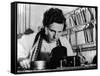 Leni Riefenstahl (b/w photo)-null-Framed Stretched Canvas