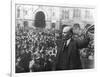 Lenin Addressing a Crowd in Red Square, Moscow, Russian Revolution, October 1917-null-Framed Giclee Print