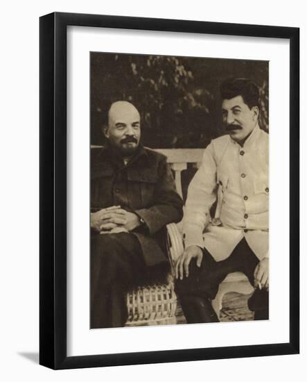 Lenin and Stalin-null-Framed Photographic Print