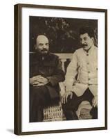 Lenin and Stalin-null-Framed Photographic Print