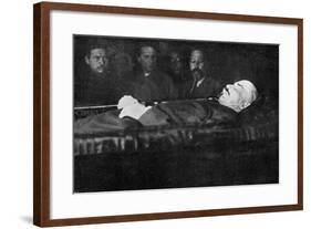 Lenin in Coffin-null-Framed Photographic Print