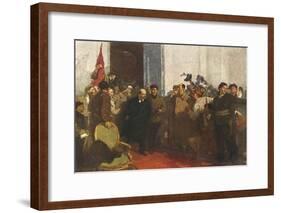 Lenin in October-null-Framed Art Print