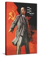 Lenin Lived, Lenin is Alive, Lenin Will Live-Victor Ivanov-Stretched Canvas