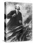 Lenin Making a Rousing Speech-null-Stretched Canvas