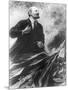 Lenin Making a Rousing Speech-null-Mounted Photographic Print