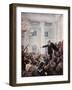 Lenin Proclaims Soviet Power, October 1917-Vladimir Aleksandrovich Serov-Framed Art Print