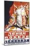 Lenin Propaganda Poster-null-Mounted Giclee Print