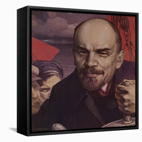 Lenin, Russian Bolshevik Revolutionary-null-Framed Stretched Canvas