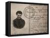 Lenin's Fake Identity Card, July 1917-null-Framed Stretched Canvas