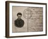 Lenin's Fake Identity Card, July 1917-null-Framed Photographic Print