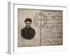 Lenin's Fake Identity Card, July 1917-null-Framed Photographic Print