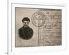 Lenin's Fake Identity Card, July 1917-null-Framed Photographic Print