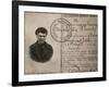 Lenin's Fake Identity Card, July 1917-null-Framed Photographic Print