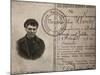 Lenin's Fake Identity Card, July 1917-null-Mounted Photographic Print