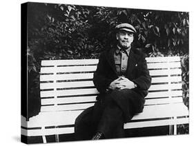 Lenin Sits on a Bench-null-Stretched Canvas