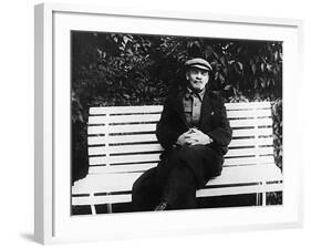 Lenin Sits on a Bench-null-Framed Photographic Print