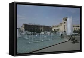 Lenin Square, Erevan, Armenia, Caucasus, Central Asia-Sybil Sassoon-Framed Stretched Canvas