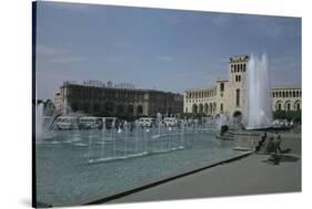 Lenin Square, Erevan, Armenia, Caucasus, Central Asia-Sybil Sassoon-Stretched Canvas