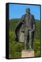 Lenin Statue in Petropavlovsk-Kamchatsky, Kamchatka, Russia, Eurasia-Michael Runkel-Framed Stretched Canvas