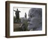 Lenin Statues, Semey, Kazakhstan-Ian Trower-Framed Photographic Print