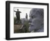 Lenin Statues, Semey, Kazakhstan-Ian Trower-Framed Photographic Print