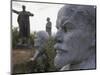 Lenin Statues, Semey, Kazakhstan-Ian Trower-Mounted Photographic Print