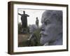 Lenin Statues, Semey, Kazakhstan-Ian Trower-Framed Photographic Print