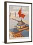 Leningrad Travel Poster-B. Zelensky-Framed Giclee Print